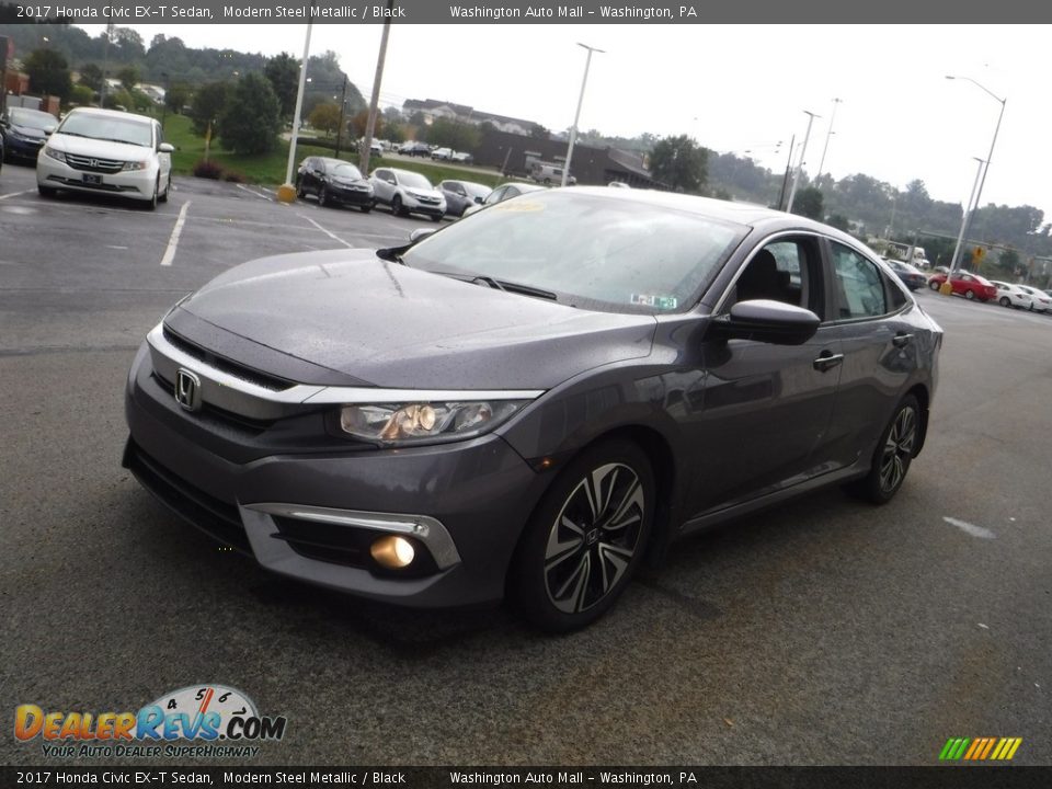 2017 Honda Civic EX-T Sedan Modern Steel Metallic / Black Photo #4