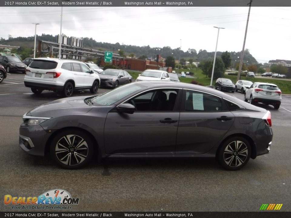 2017 Honda Civic EX-T Sedan Modern Steel Metallic / Black Photo #5