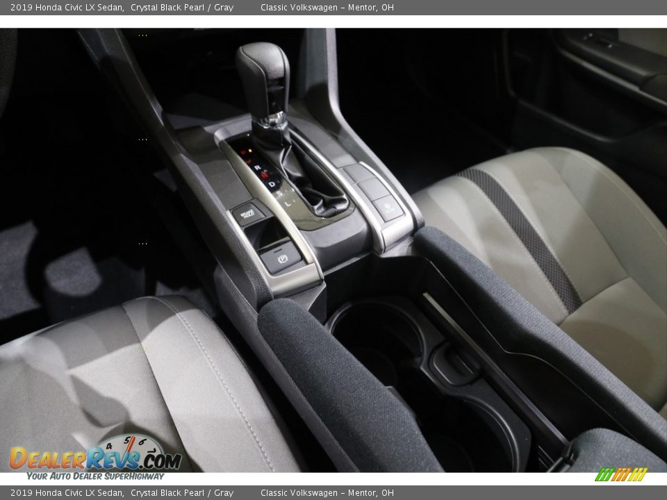 2019 Honda Civic LX Sedan Crystal Black Pearl / Gray Photo #11