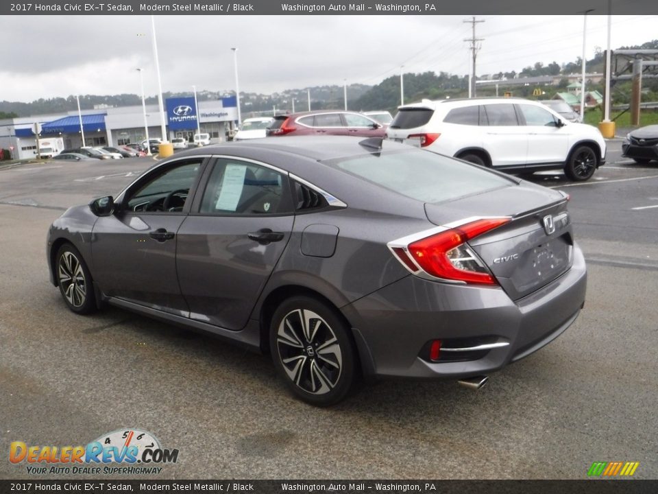 2017 Honda Civic EX-T Sedan Modern Steel Metallic / Black Photo #6
