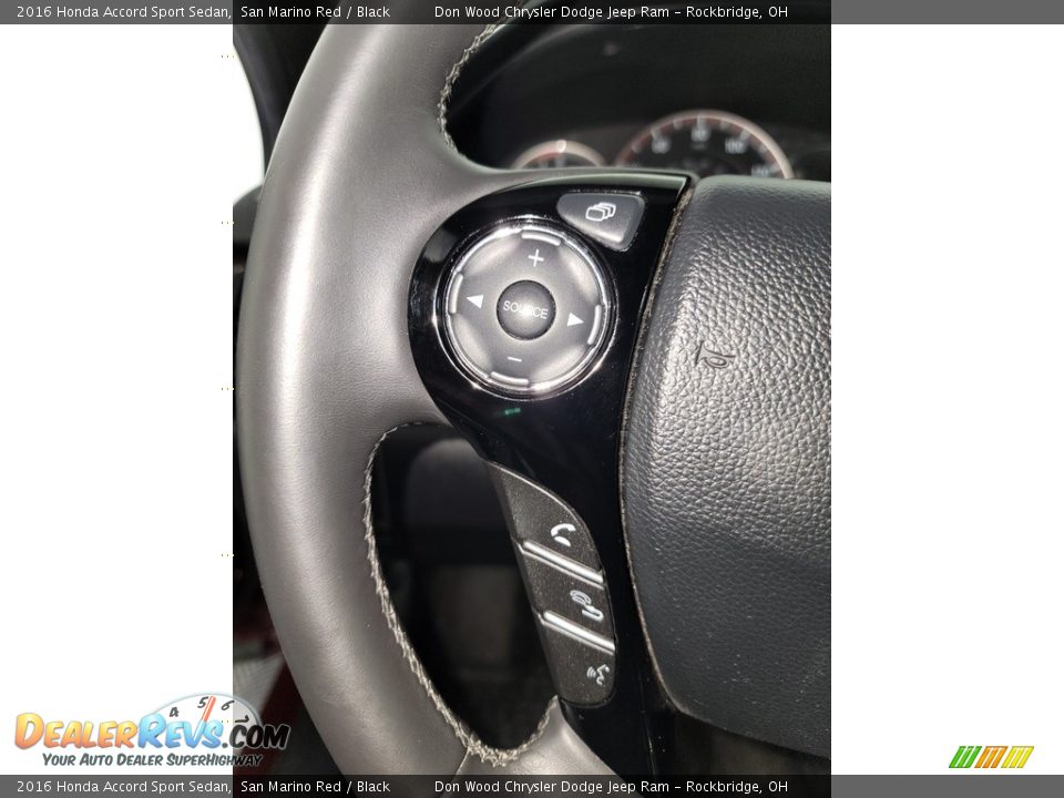 2016 Honda Accord Sport Sedan San Marino Red / Black Photo #20