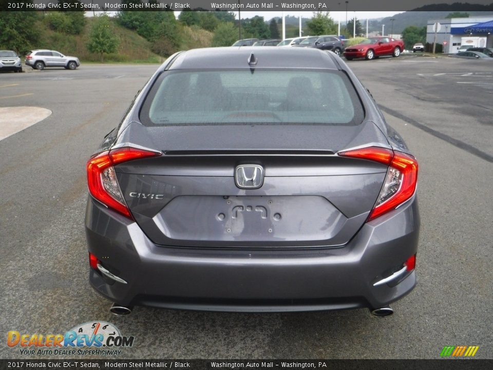 2017 Honda Civic EX-T Sedan Modern Steel Metallic / Black Photo #8