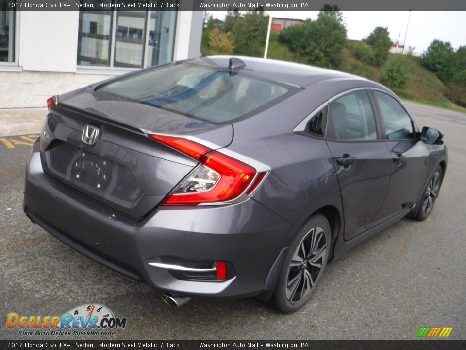2017 Honda Civic EX-T Sedan Modern Steel Metallic / Black Photo #9