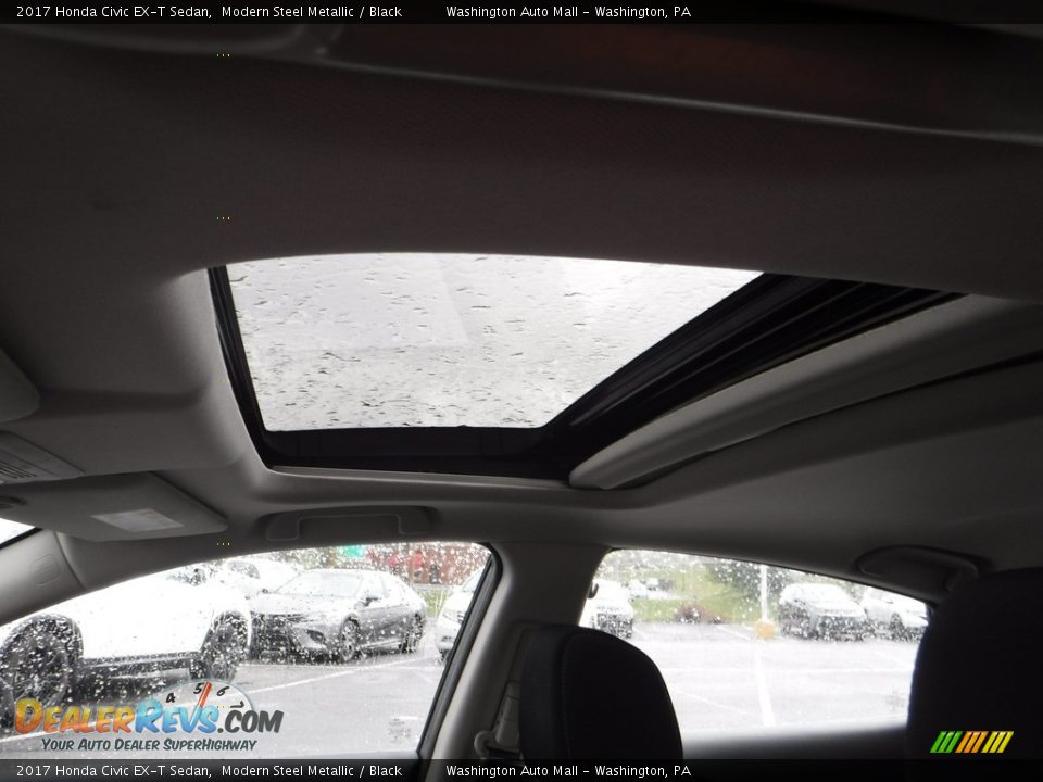 2017 Honda Civic EX-T Sedan Modern Steel Metallic / Black Photo #11