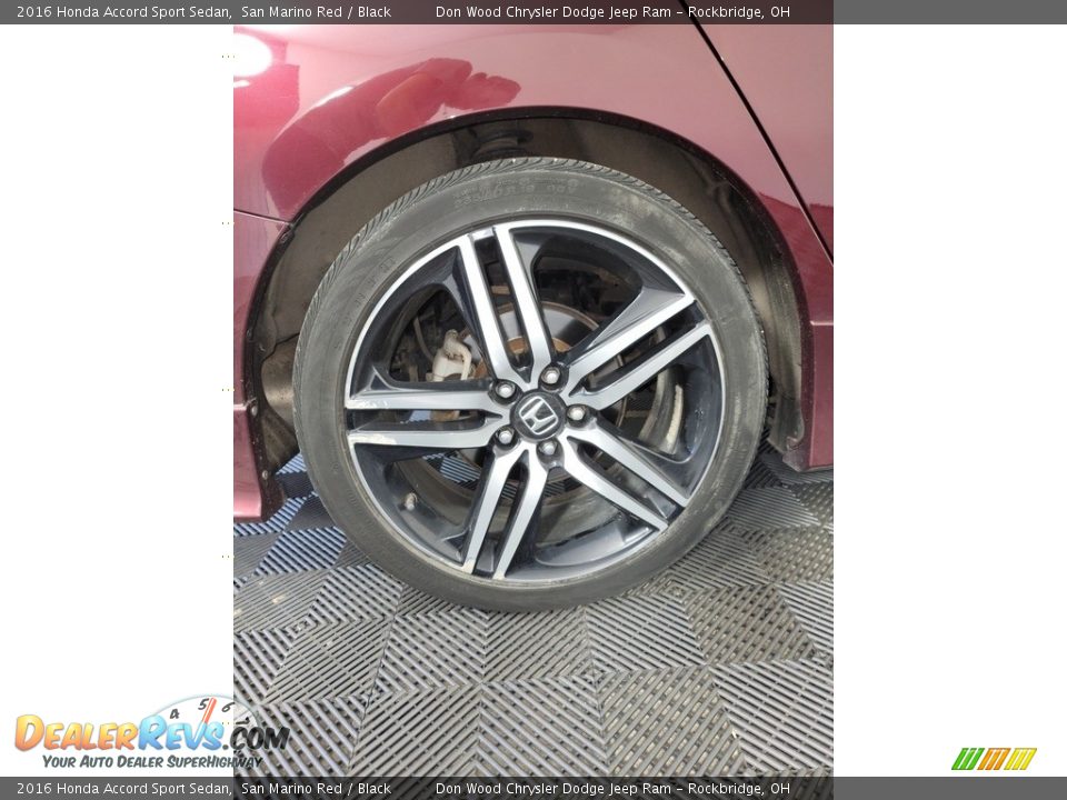 2016 Honda Accord Sport Sedan San Marino Red / Black Photo #26
