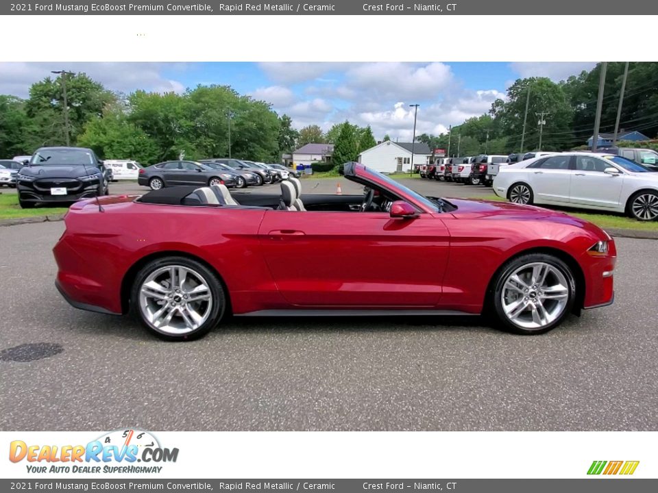 Rapid Red Metallic 2021 Ford Mustang EcoBoost Premium Convertible Photo #11