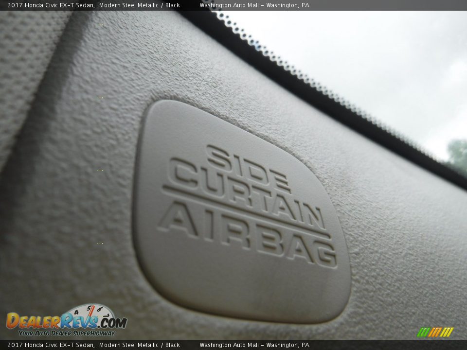 2017 Honda Civic EX-T Sedan Modern Steel Metallic / Black Photo #16