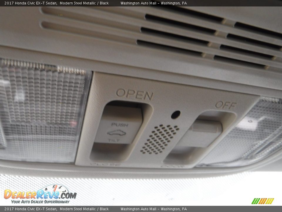 2017 Honda Civic EX-T Sedan Modern Steel Metallic / Black Photo #17