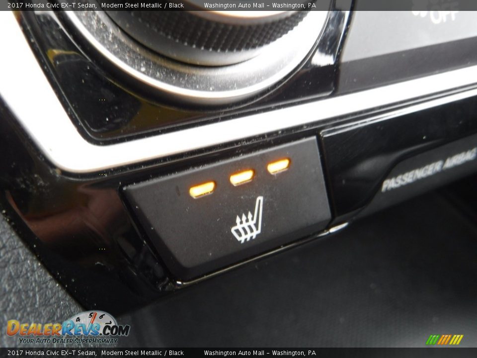 2017 Honda Civic EX-T Sedan Modern Steel Metallic / Black Photo #18