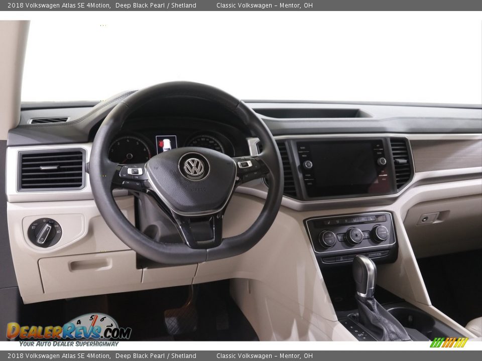 2018 Volkswagen Atlas SE 4Motion Deep Black Pearl / Shetland Photo #6