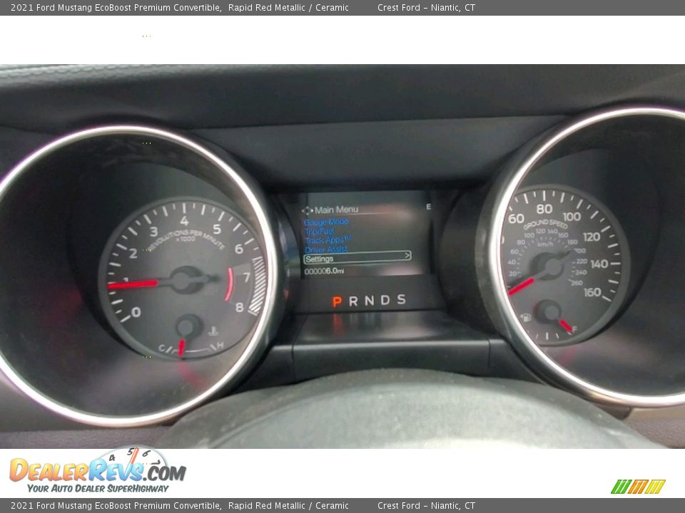 2021 Ford Mustang EcoBoost Premium Convertible Gauges Photo #17