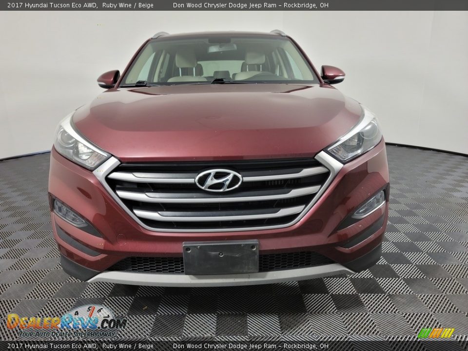 2017 Hyundai Tucson Eco AWD Ruby Wine / Beige Photo #4
