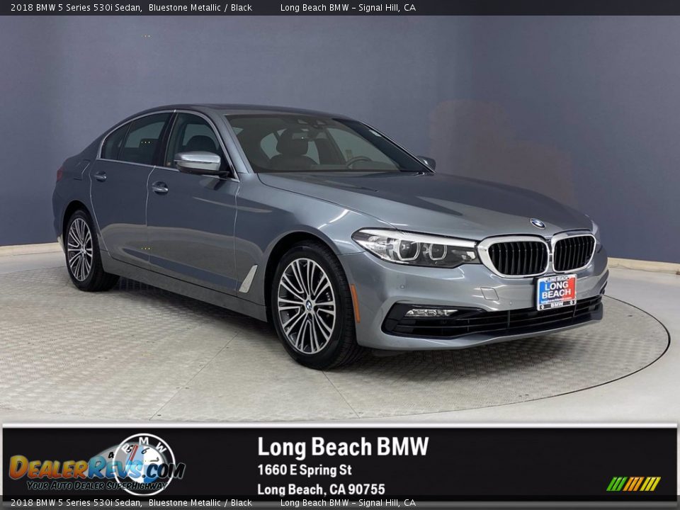 2018 BMW 5 Series 530i Sedan Bluestone Metallic / Black Photo #1