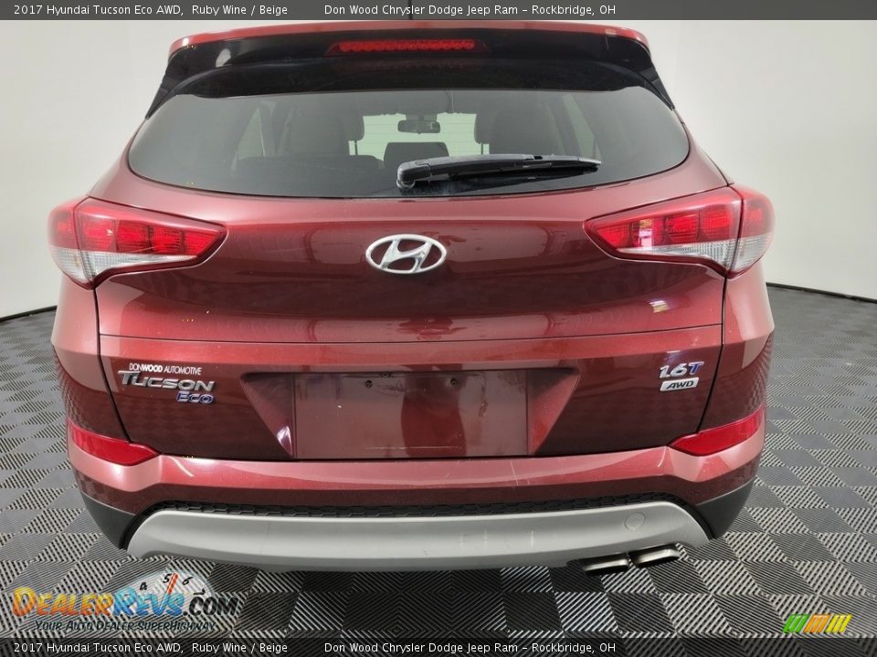 2017 Hyundai Tucson Eco AWD Ruby Wine / Beige Photo #8