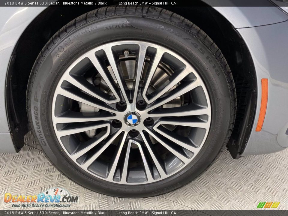 2018 BMW 5 Series 530i Sedan Bluestone Metallic / Black Photo #6