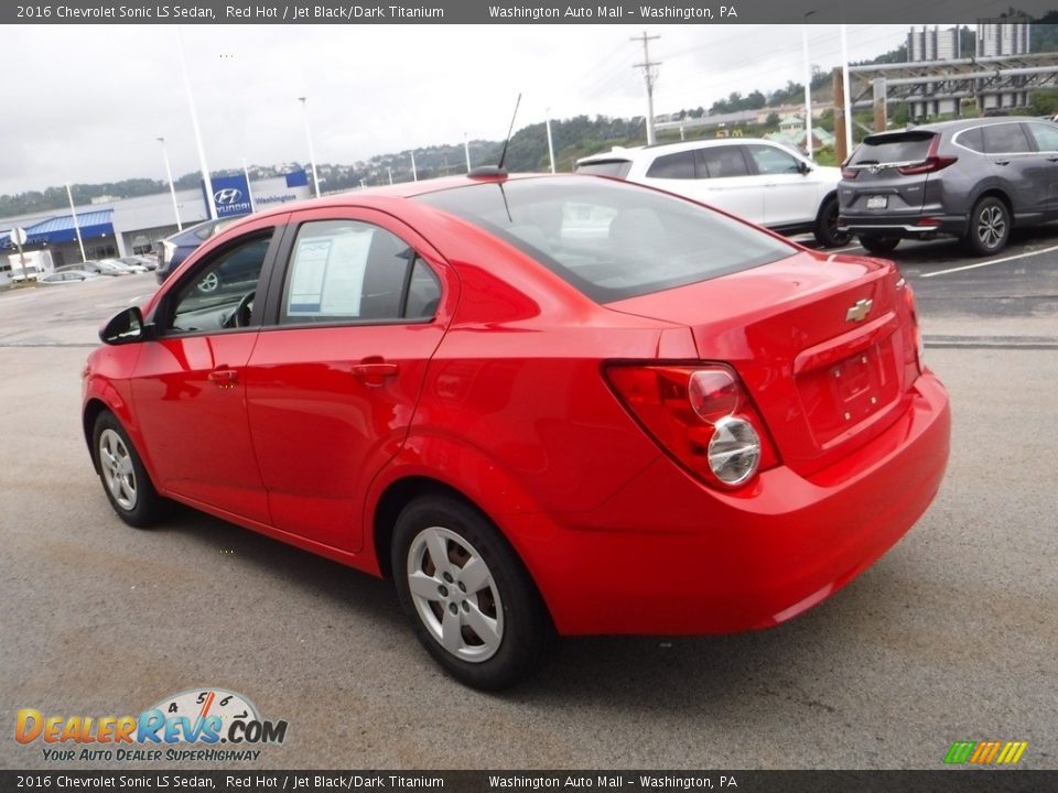 Red Hot 2016 Chevrolet Sonic LS Sedan Photo #7