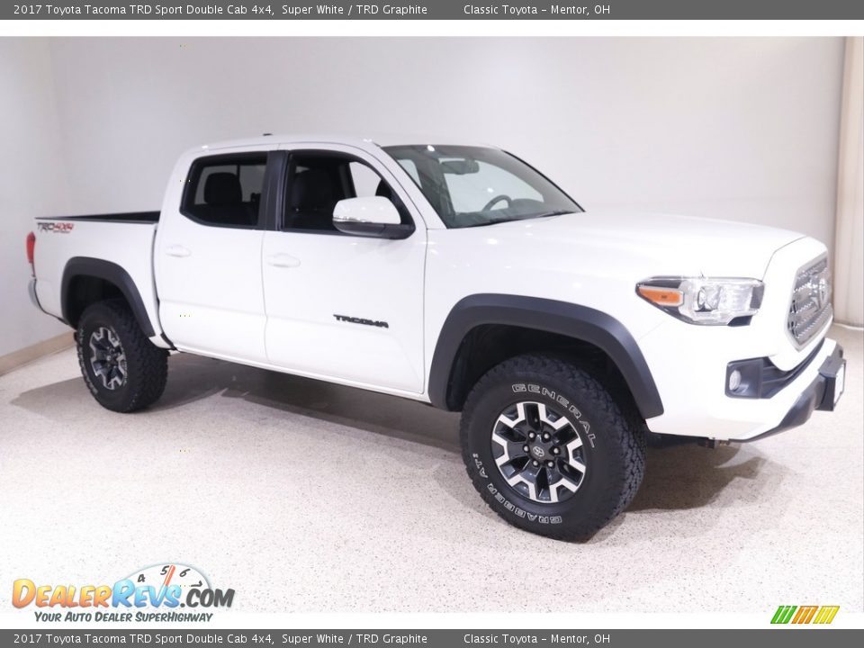 2017 Toyota Tacoma TRD Sport Double Cab 4x4 Super White / TRD Graphite Photo #1