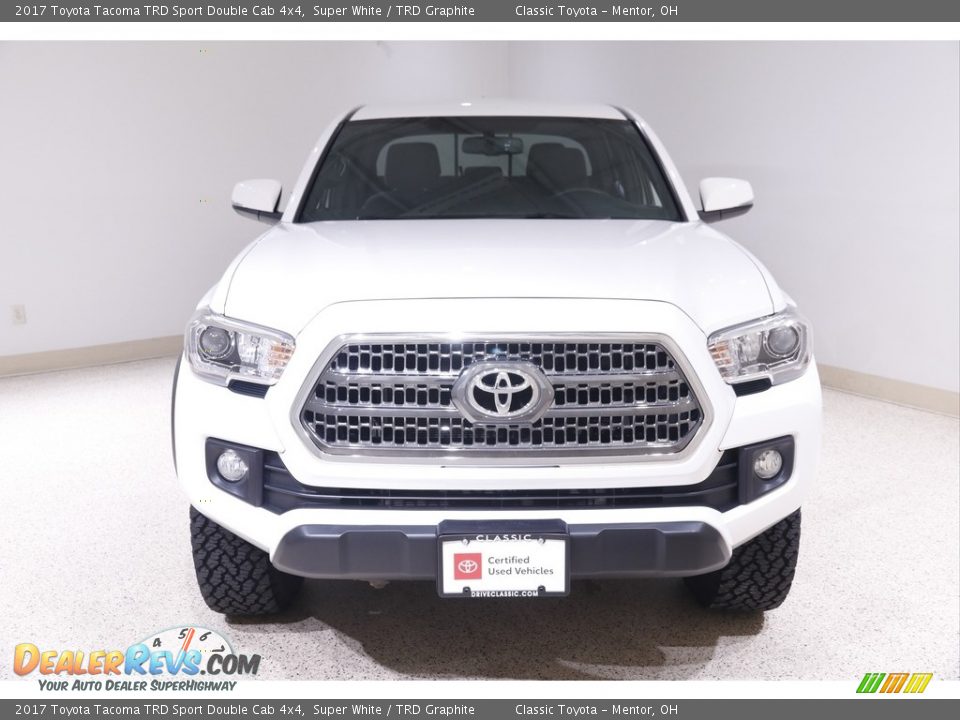 2017 Toyota Tacoma TRD Sport Double Cab 4x4 Super White / TRD Graphite Photo #2