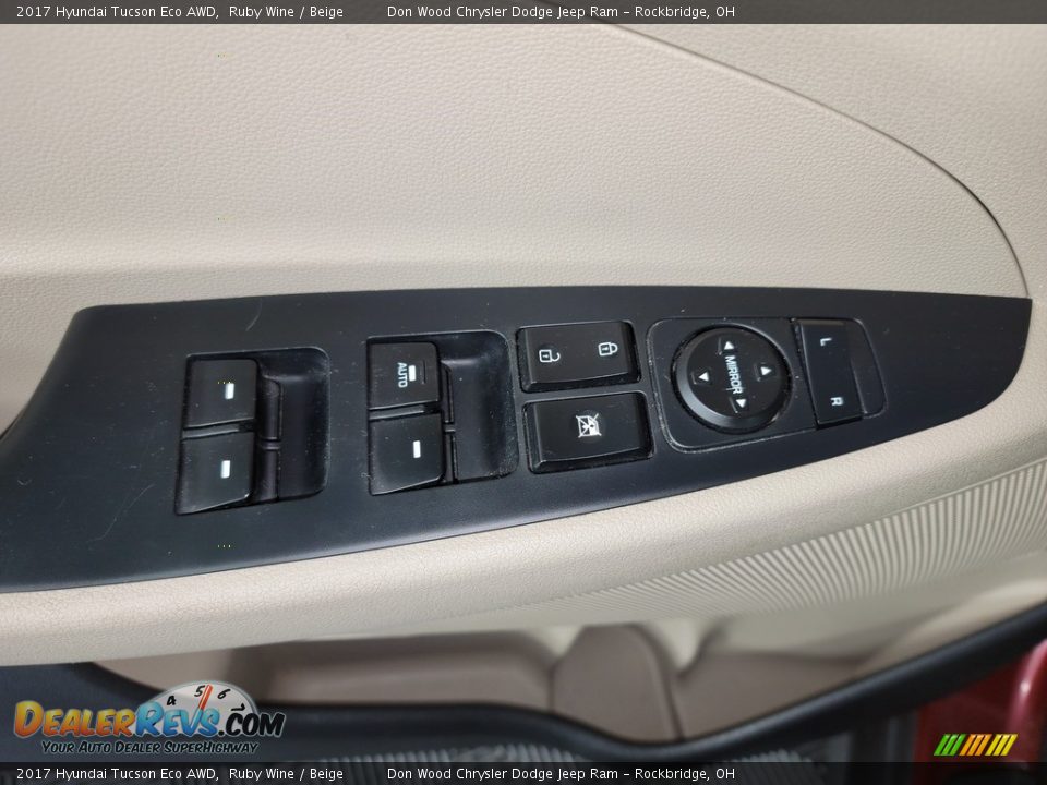 2017 Hyundai Tucson Eco AWD Ruby Wine / Beige Photo #15