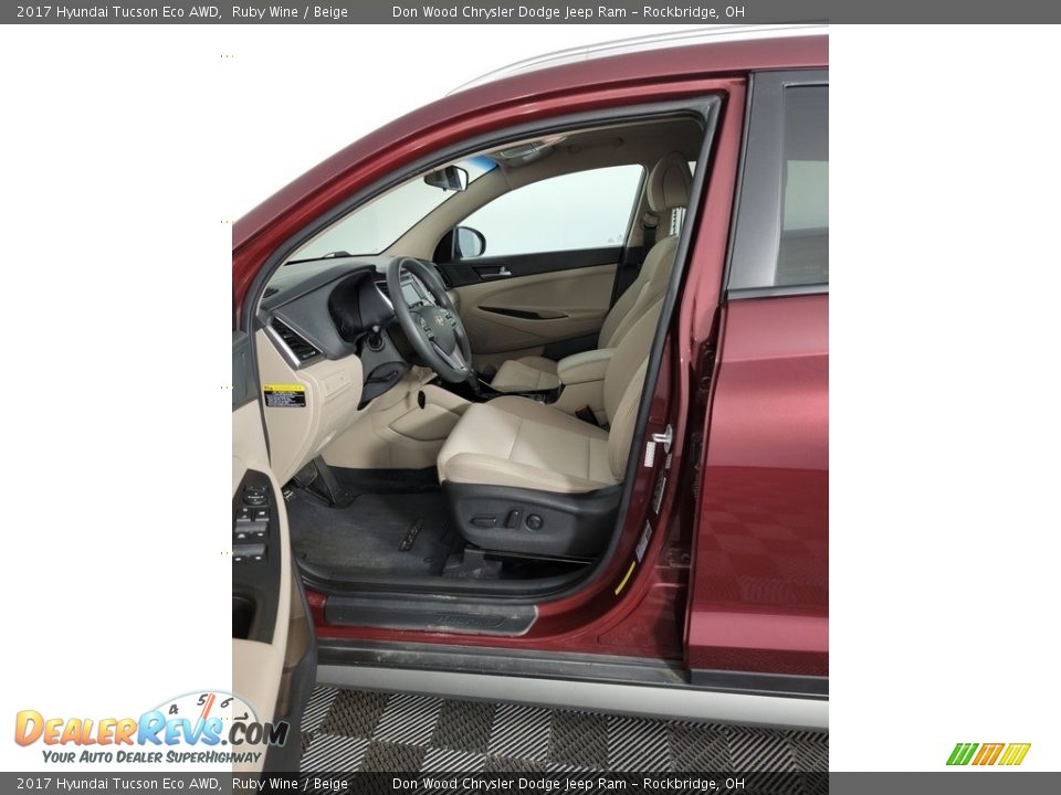 2017 Hyundai Tucson Eco AWD Ruby Wine / Beige Photo #16