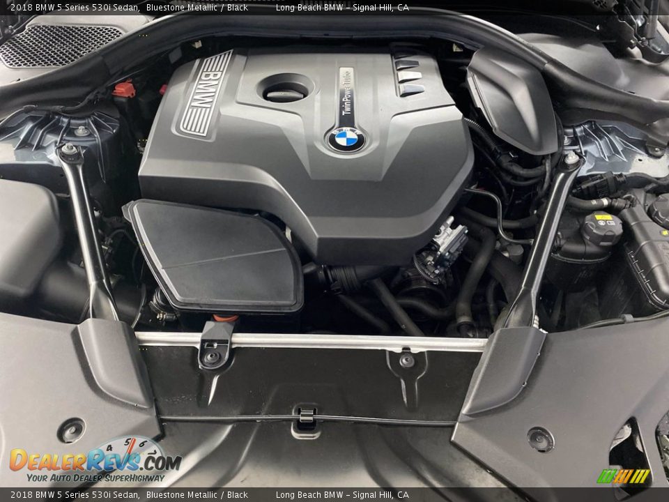 2018 BMW 5 Series 530i Sedan Bluestone Metallic / Black Photo #12