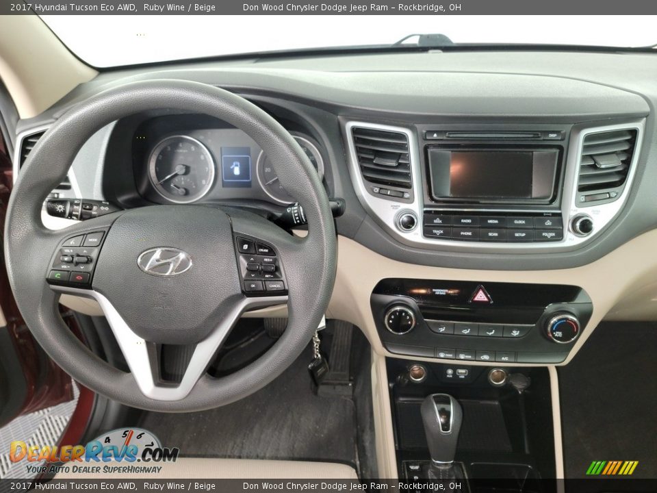 2017 Hyundai Tucson Eco AWD Ruby Wine / Beige Photo #18