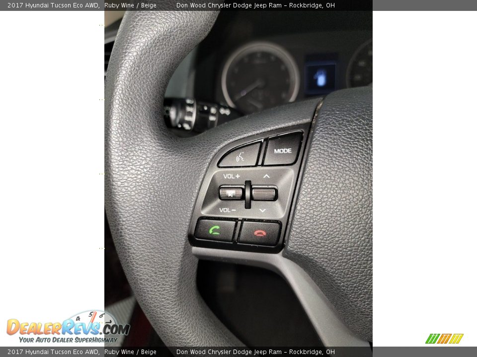 2017 Hyundai Tucson Eco AWD Ruby Wine / Beige Photo #19