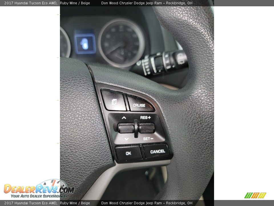 2017 Hyundai Tucson Eco AWD Ruby Wine / Beige Photo #20