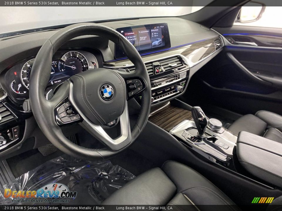 2018 BMW 5 Series 530i Sedan Bluestone Metallic / Black Photo #16