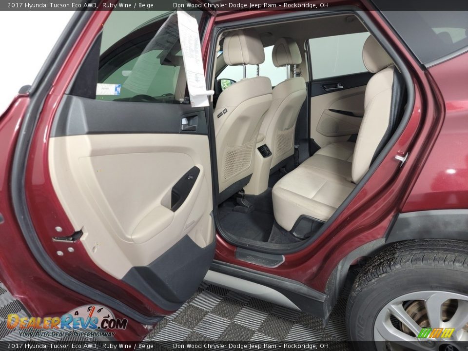 2017 Hyundai Tucson Eco AWD Ruby Wine / Beige Photo #23