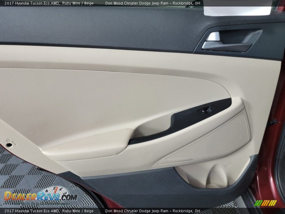 2017 Hyundai Tucson Eco AWD Ruby Wine / Beige Photo #24