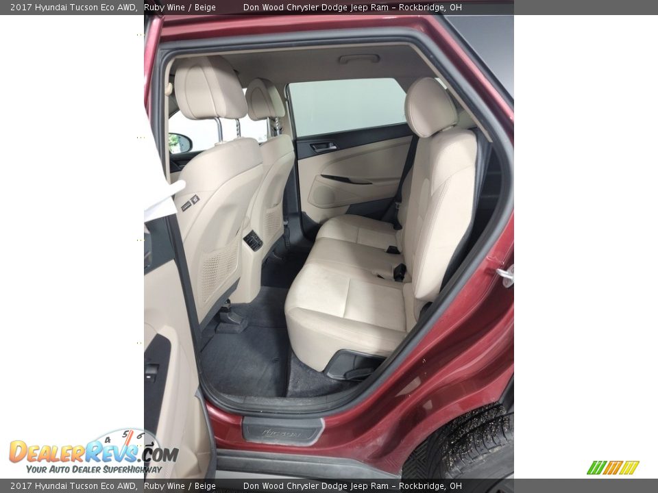 2017 Hyundai Tucson Eco AWD Ruby Wine / Beige Photo #25