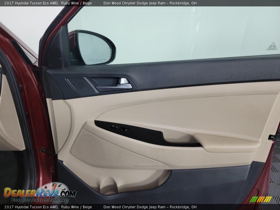 2017 Hyundai Tucson Eco AWD Ruby Wine / Beige Photo #27