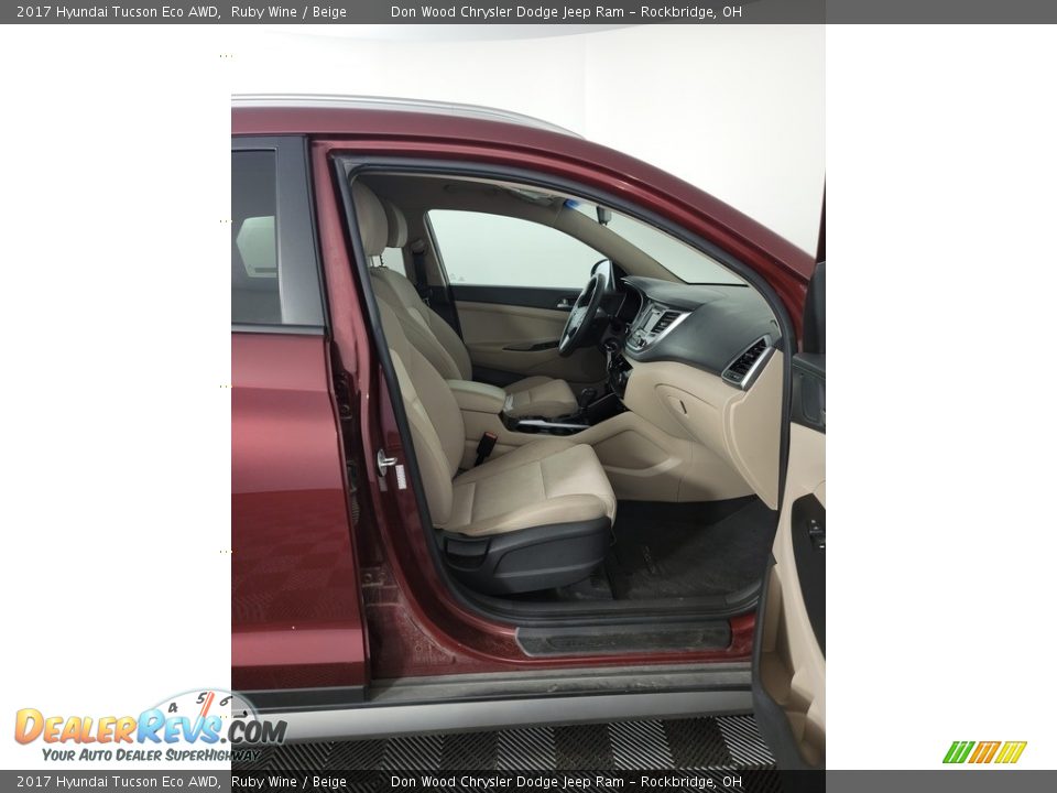 2017 Hyundai Tucson Eco AWD Ruby Wine / Beige Photo #28