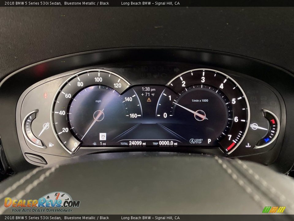 2018 BMW 5 Series 530i Sedan Bluestone Metallic / Black Photo #21