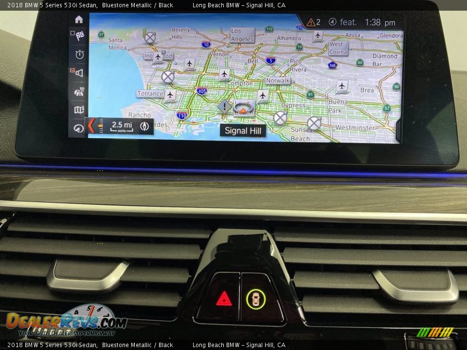 2018 BMW 5 Series 530i Sedan Bluestone Metallic / Black Photo #24