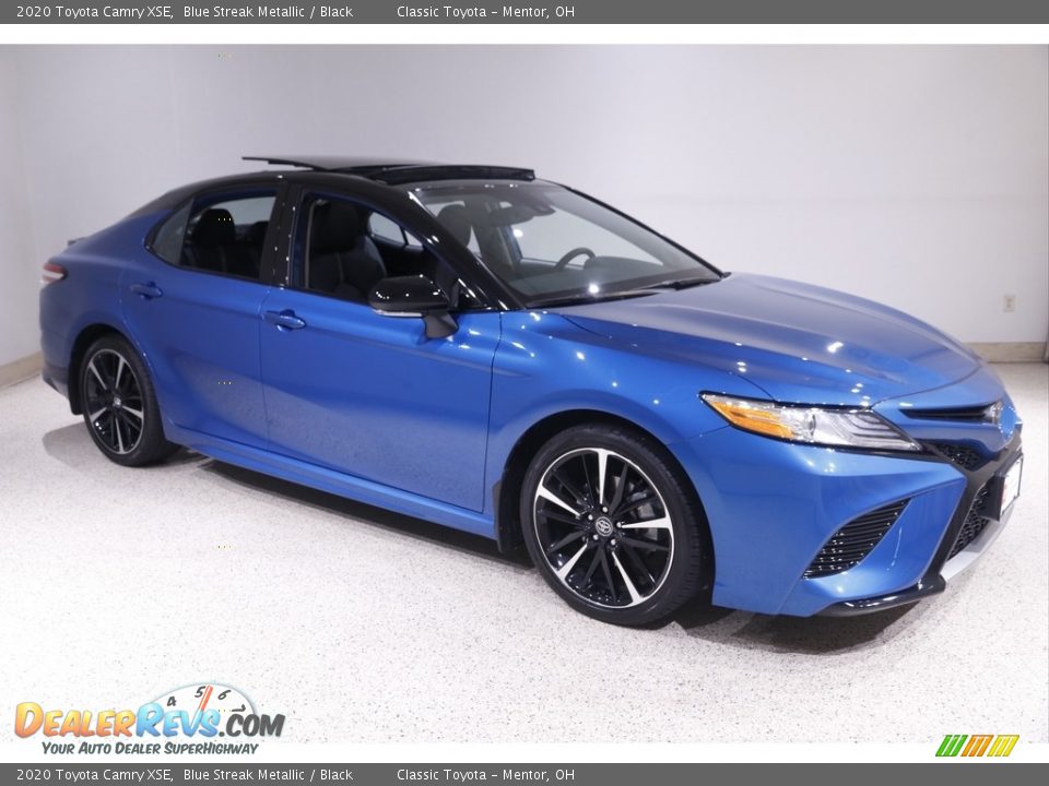 2020 Toyota Camry XSE Blue Streak Metallic / Black Photo #1