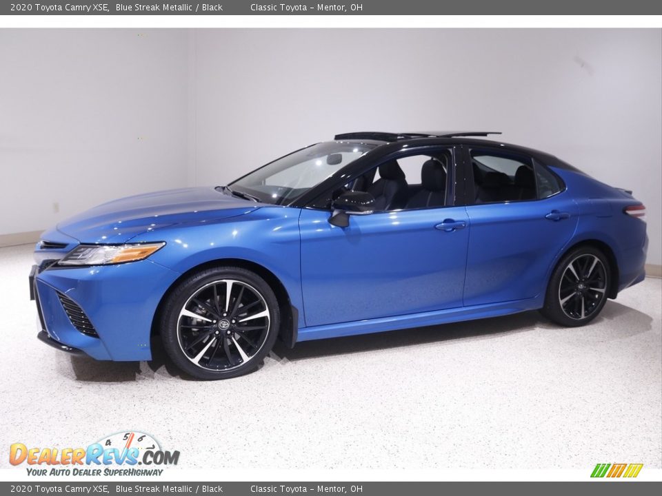 2020 Toyota Camry XSE Blue Streak Metallic / Black Photo #3