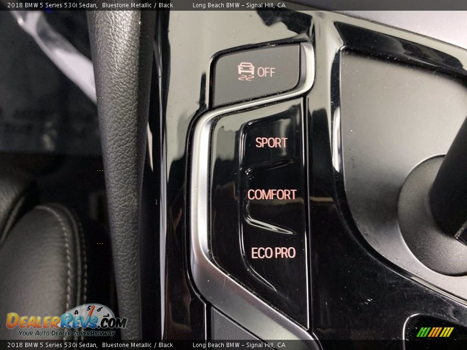 2018 BMW 5 Series 530i Sedan Bluestone Metallic / Black Photo #28