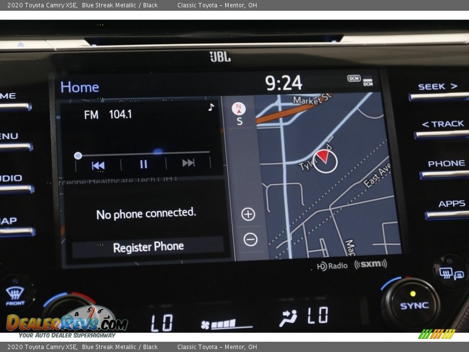 2020 Toyota Camry XSE Blue Streak Metallic / Black Photo #10