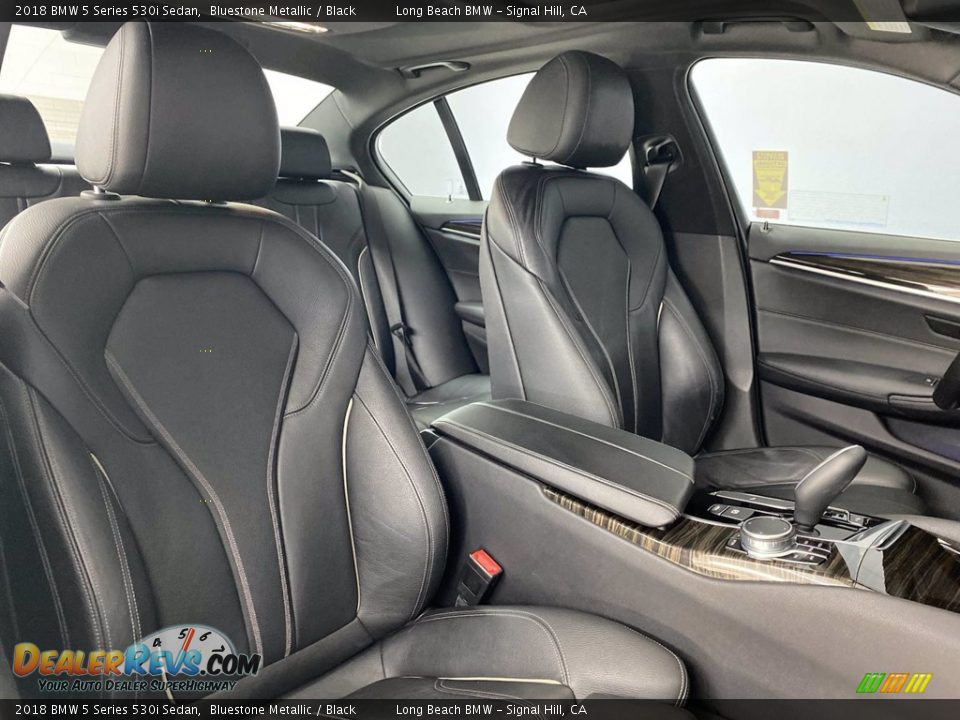 2018 BMW 5 Series 530i Sedan Bluestone Metallic / Black Photo #34