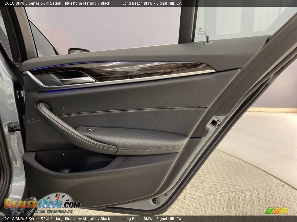 2018 BMW 5 Series 530i Sedan Bluestone Metallic / Black Photo #35