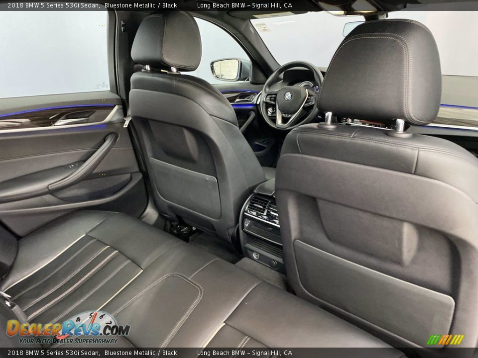 2018 BMW 5 Series 530i Sedan Bluestone Metallic / Black Photo #36