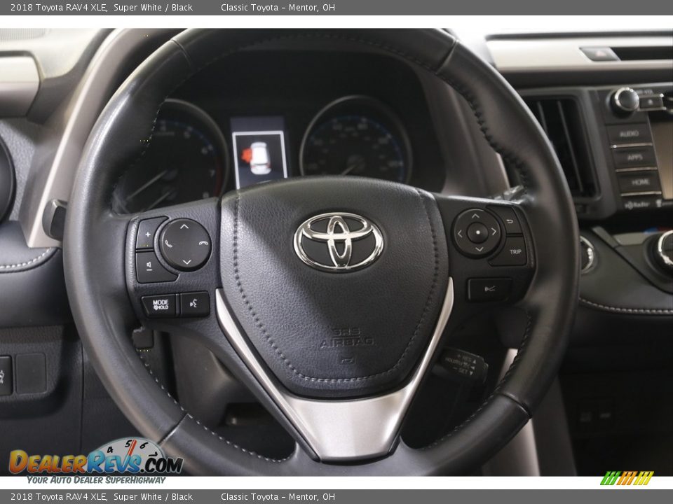 2018 Toyota RAV4 XLE Super White / Black Photo #7