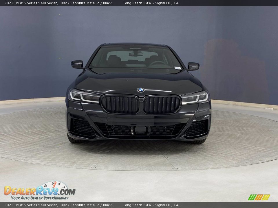 2022 BMW 5 Series 540i Sedan Black Sapphire Metallic / Black Photo #2
