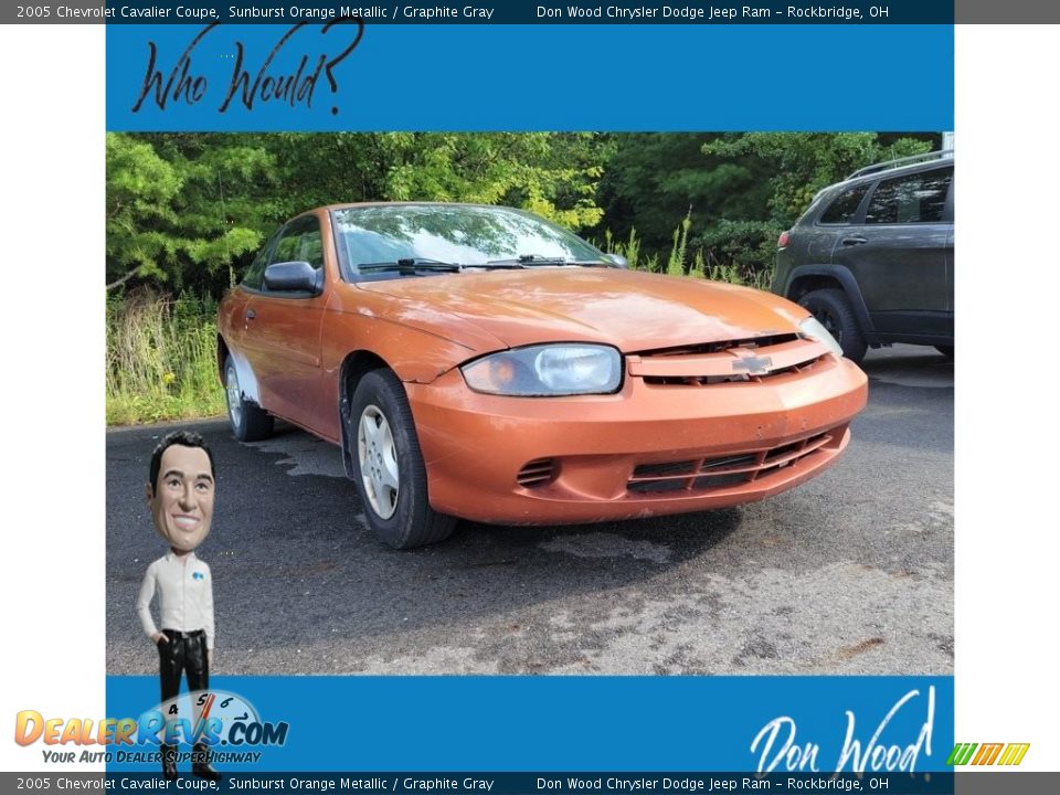 2005 Chevrolet Cavalier Coupe Sunburst Orange Metallic / Graphite Gray Photo #1