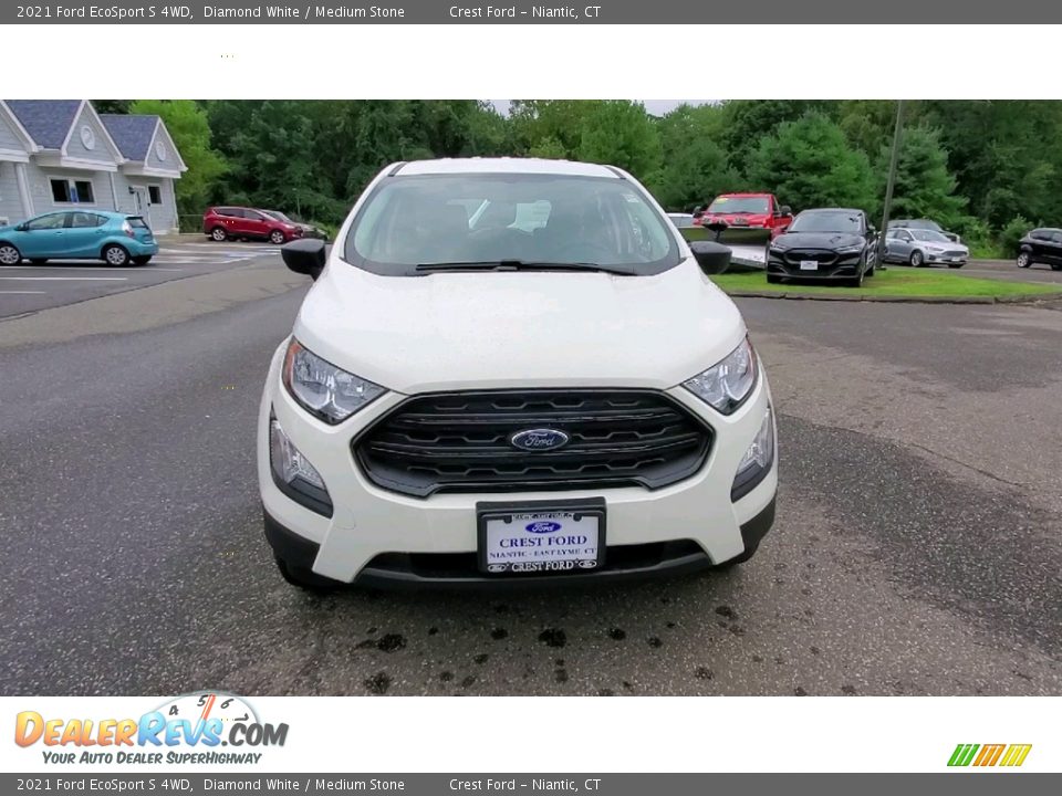 2021 Ford EcoSport S 4WD Diamond White / Medium Stone Photo #2