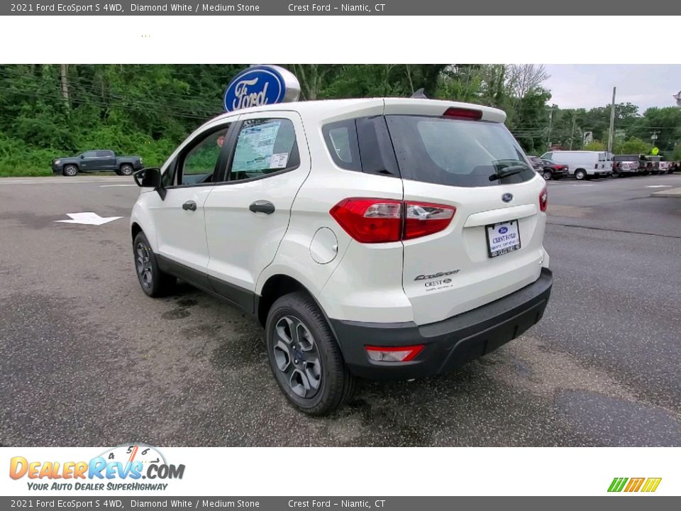 2021 Ford EcoSport S 4WD Diamond White / Medium Stone Photo #5