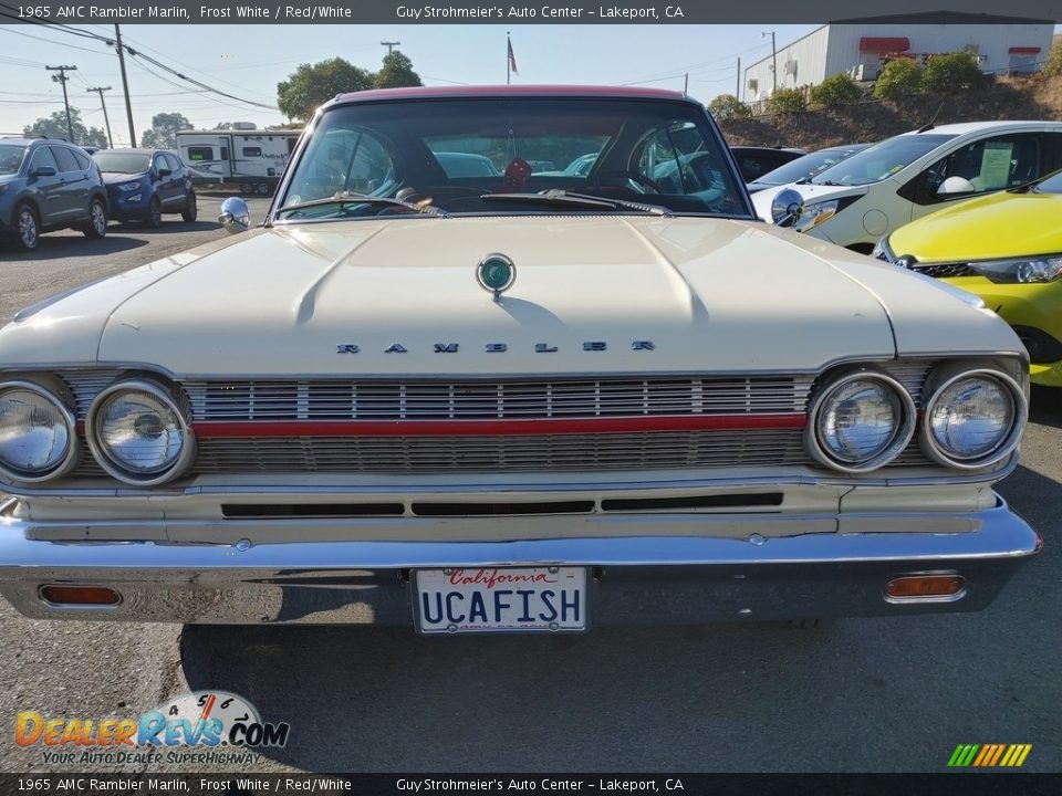 1965 AMC Rambler Marlin Frost White / Red/White Photo #2