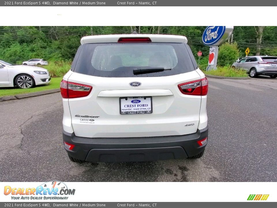 2021 Ford EcoSport S 4WD Diamond White / Medium Stone Photo #6